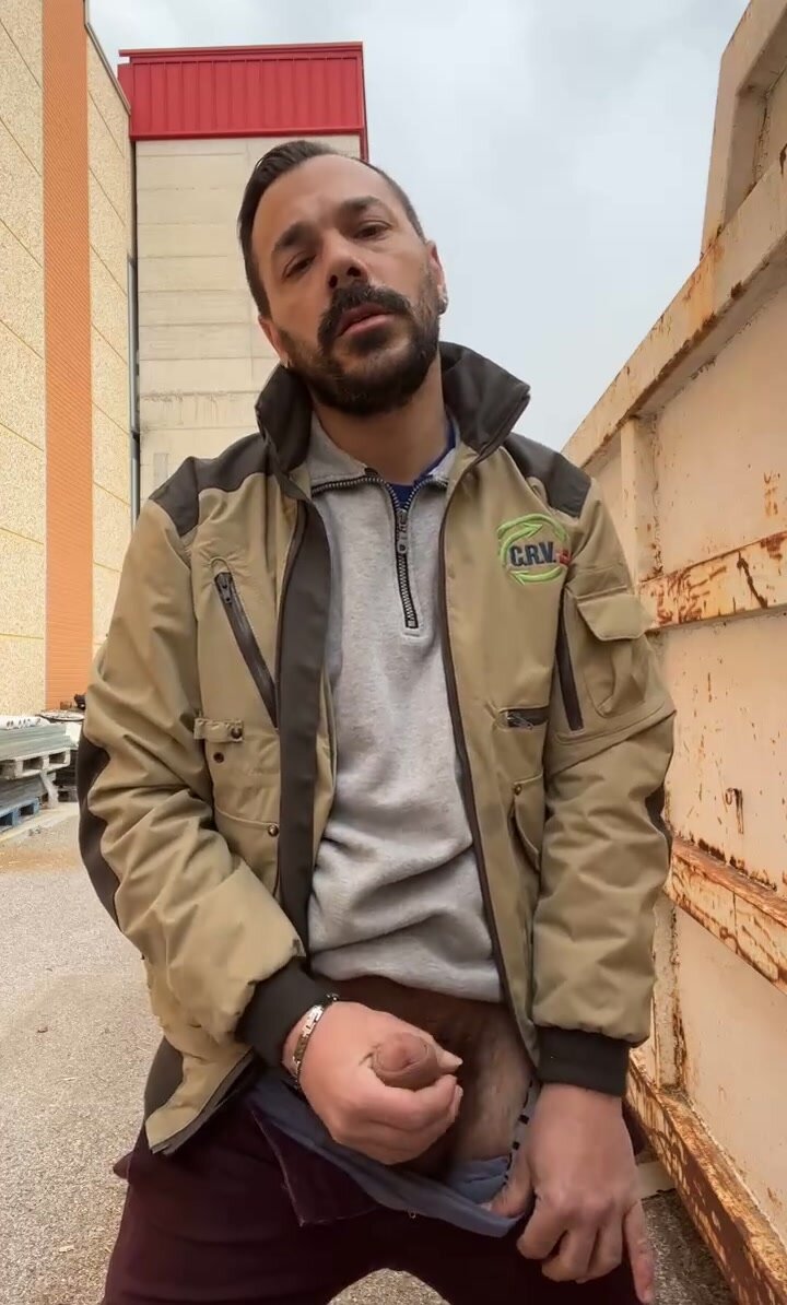 Extremely hot macho lad jerked his huge Latino cock