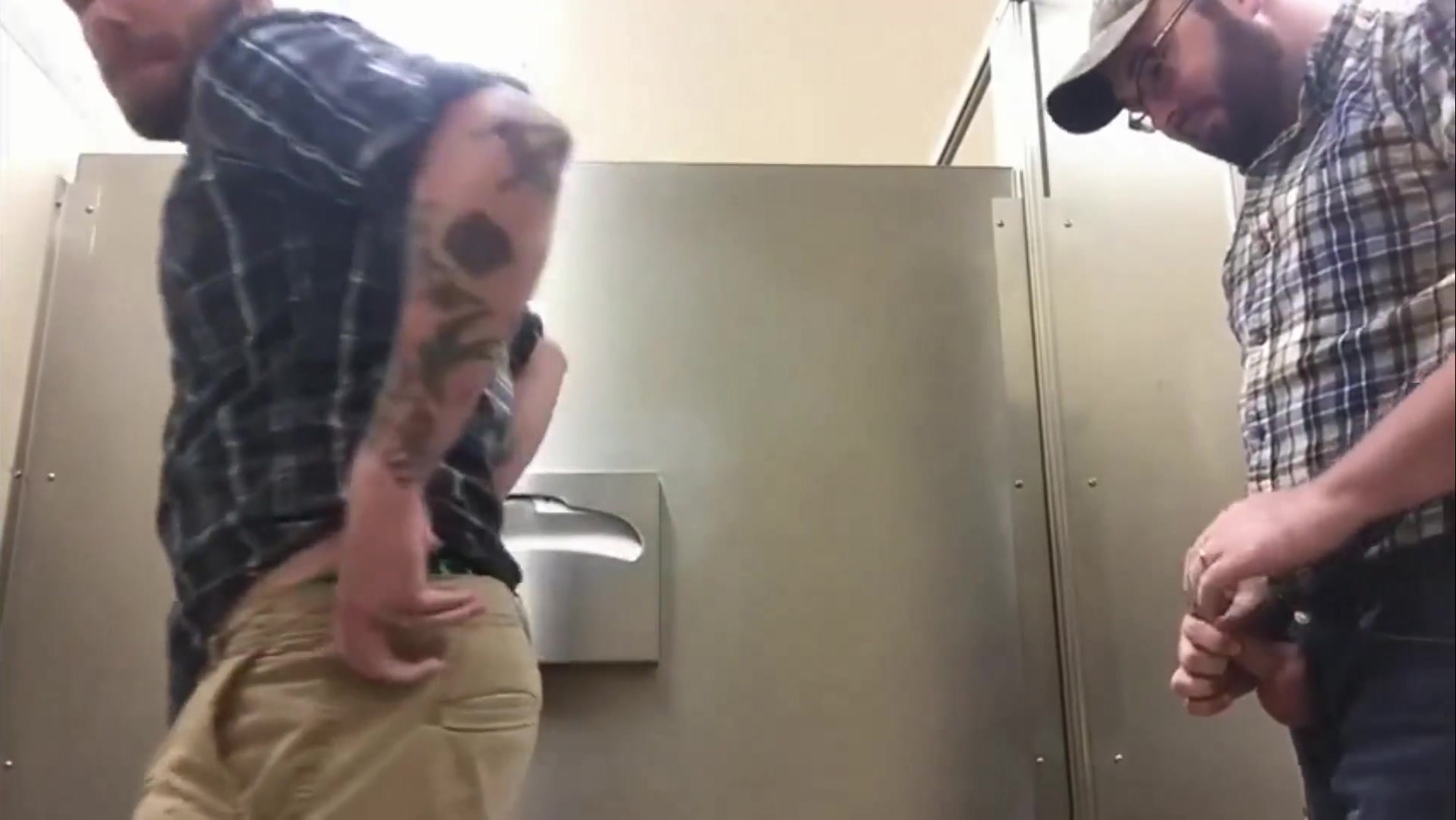 FUCKING A WORKMATE IN THE RESTROOM