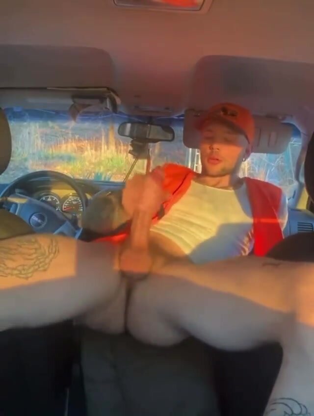White Boy with Thick Thighs Jerking Off