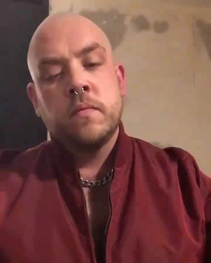 Smoking hard man