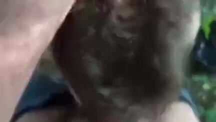russian blowjob in woods