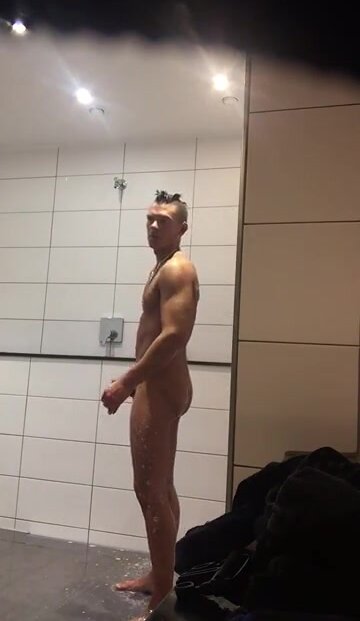 Public shower jerk