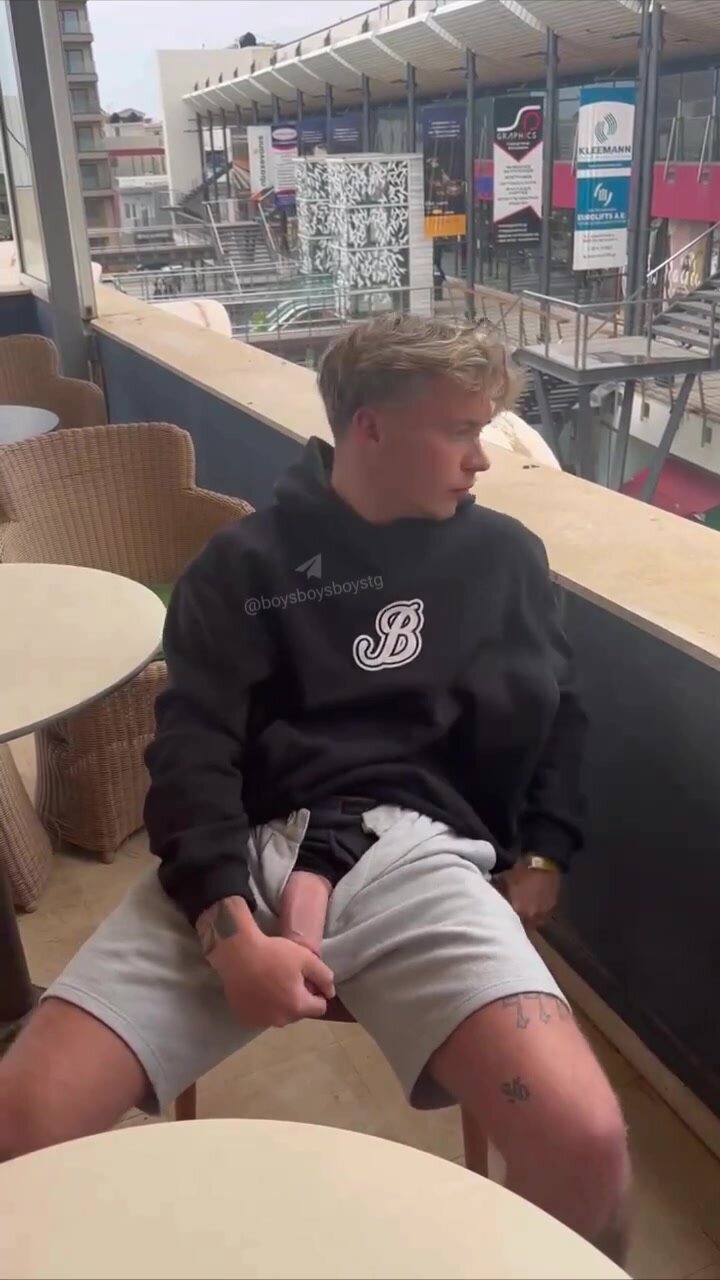 Playing with my dick in public
