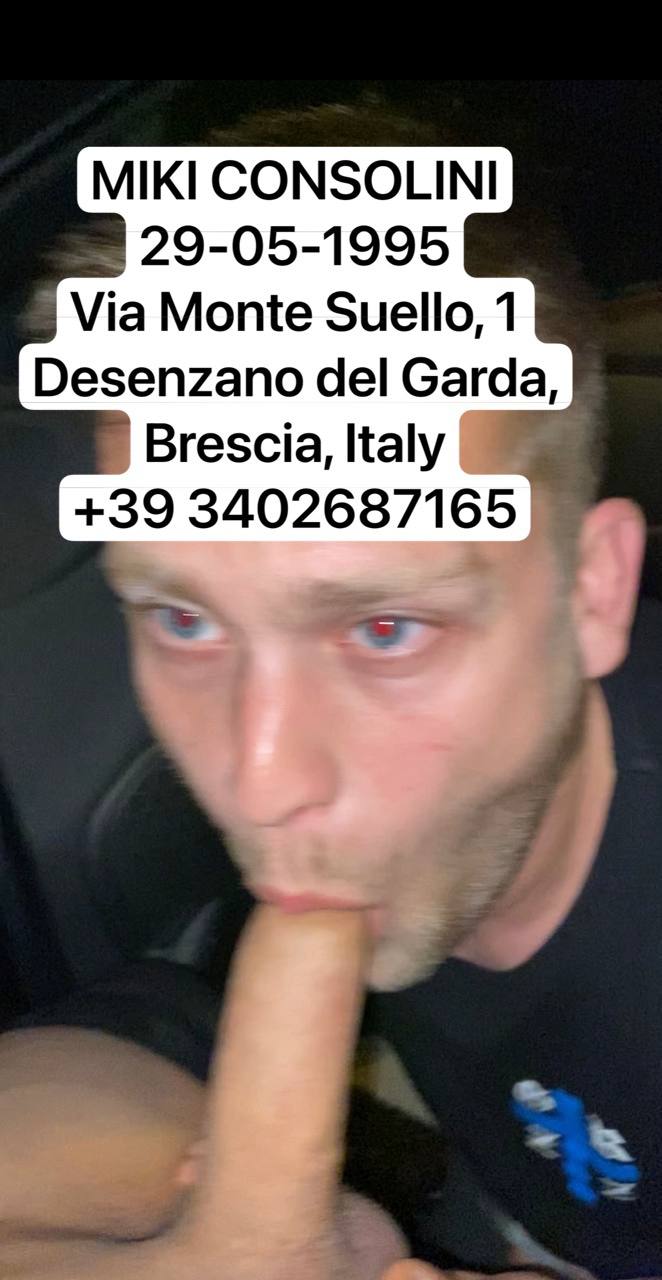 Exposed Italian Puta sucking cock