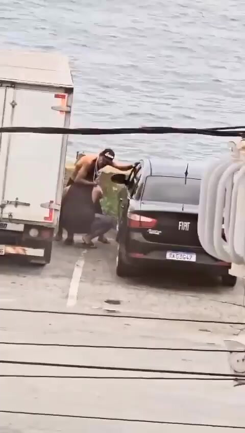 Flagrant blowjob