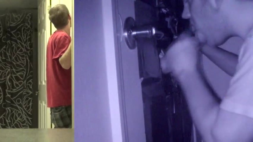 College aged top sucked and fucks fag at gloryhole