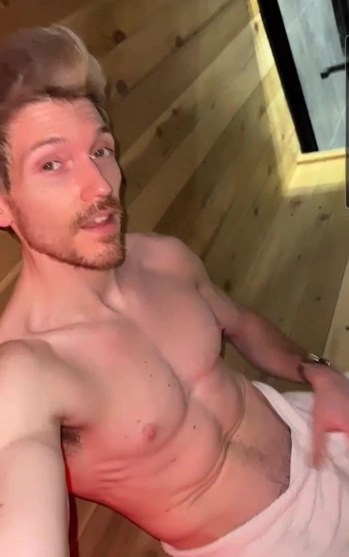 Tease in sauna