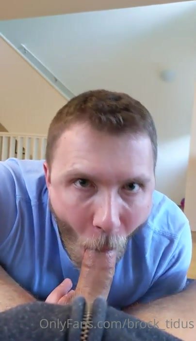 *BLOND* sucks cock