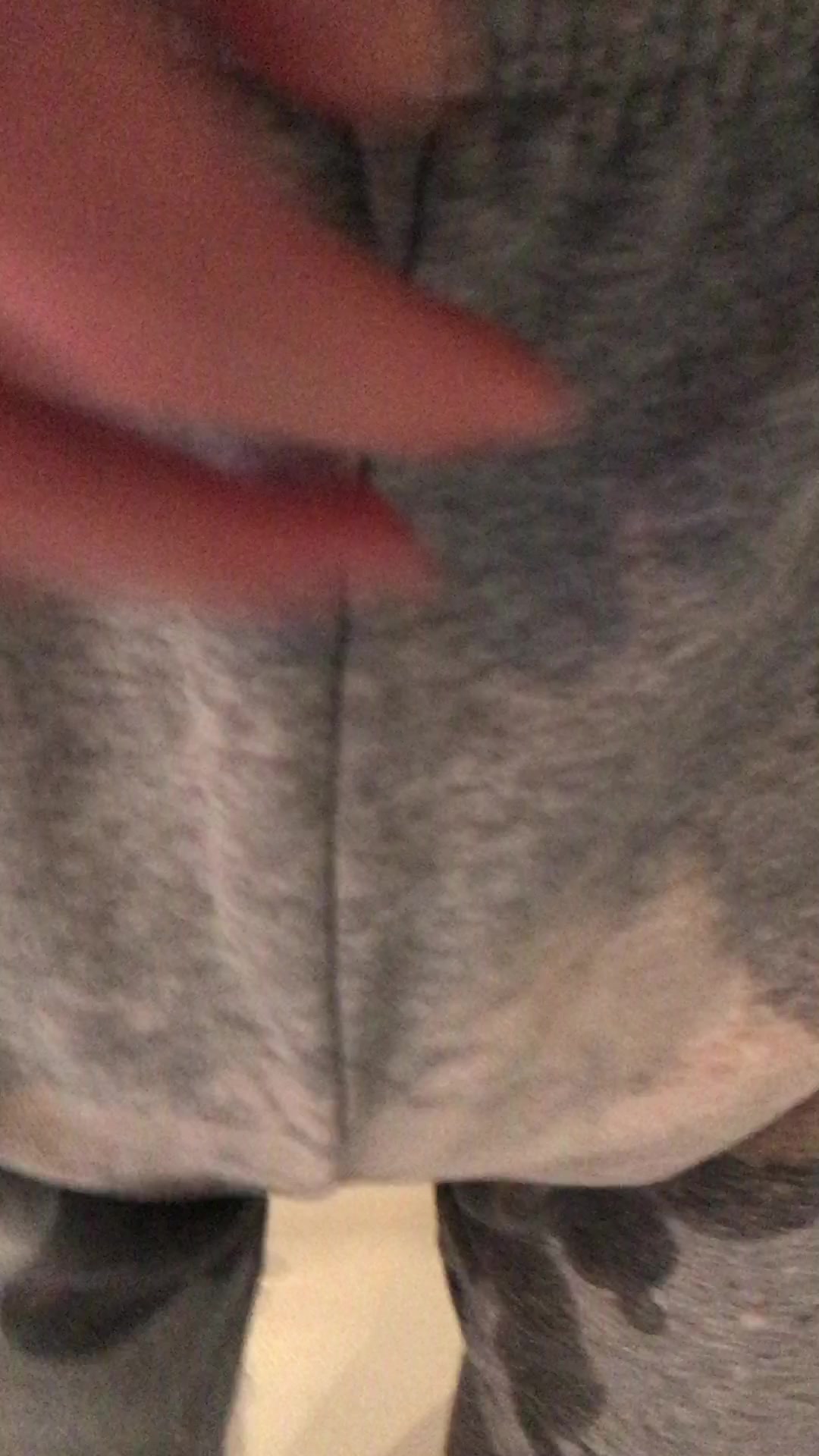 Diaper leaking in sweatpants - first time!