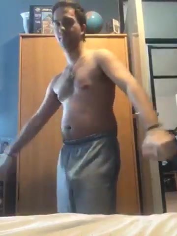 Lost bet ... to strip