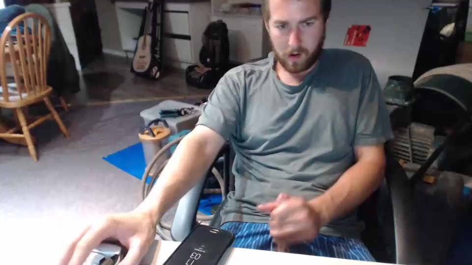 Horny French Canadian Guy Creamy Load