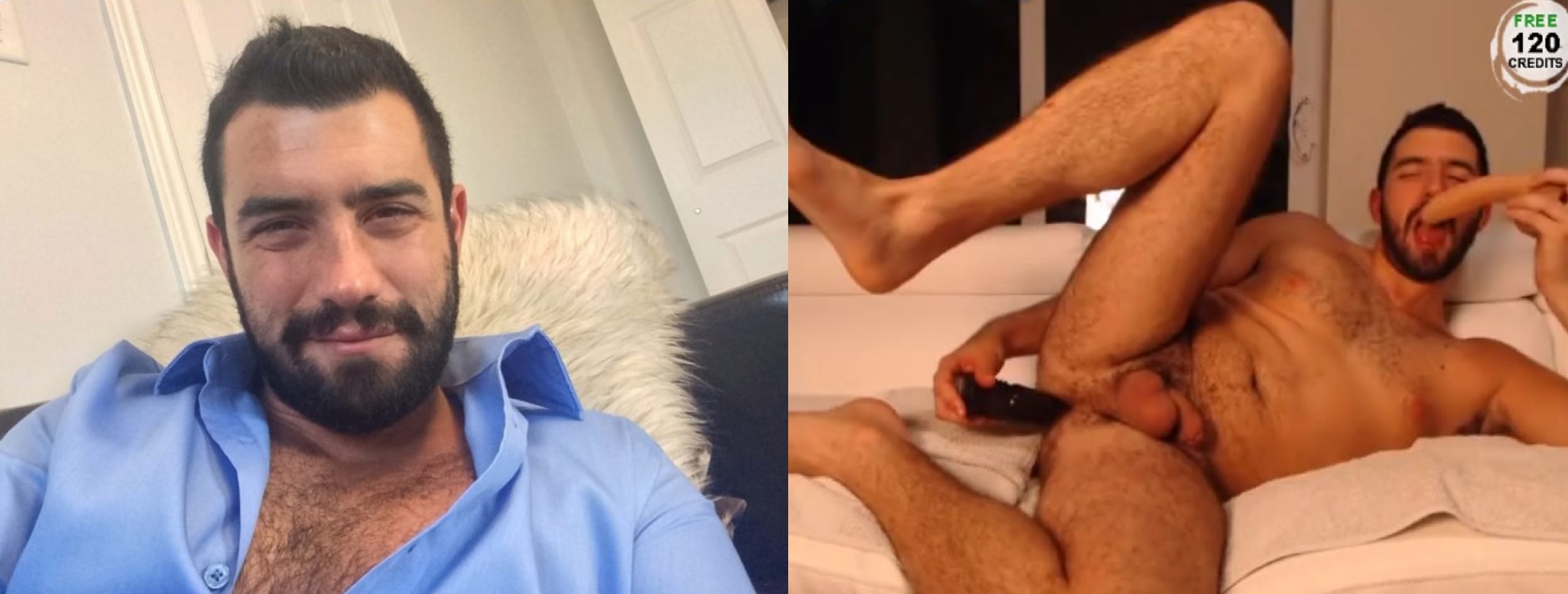Guy next door enjoys bouncing on his dildo in private