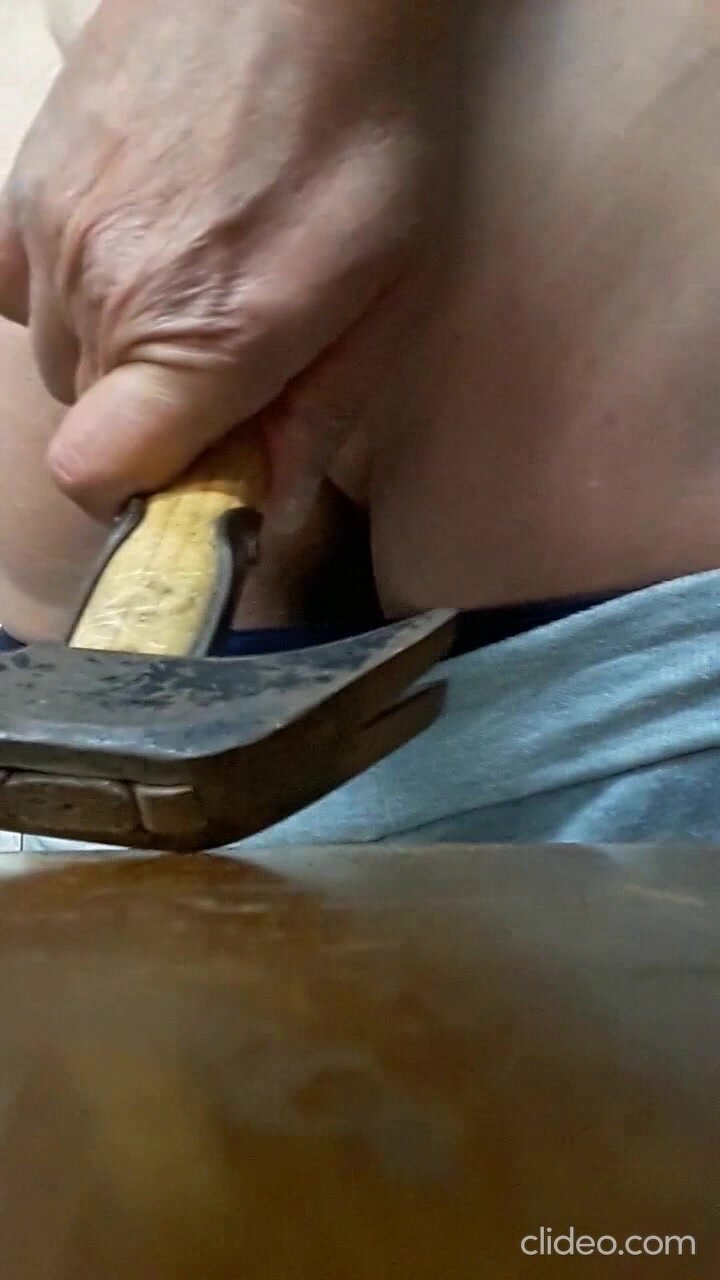In the garage I masturbate with everything I find