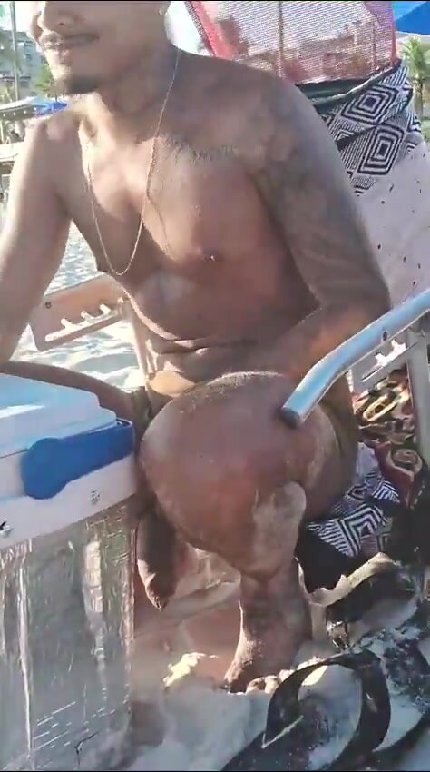 man on the beach