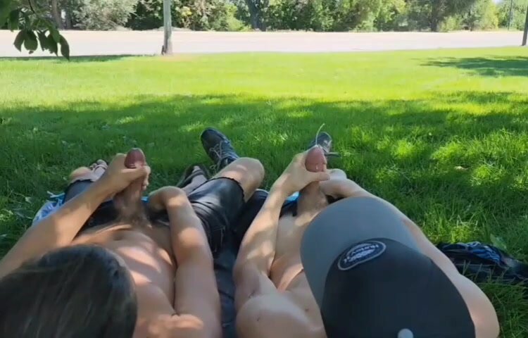 jerking with friend