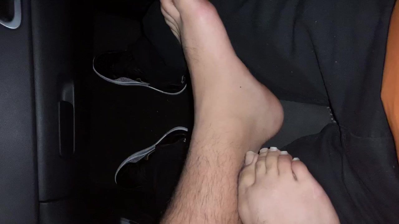 Straight friend rubs his feet part 2