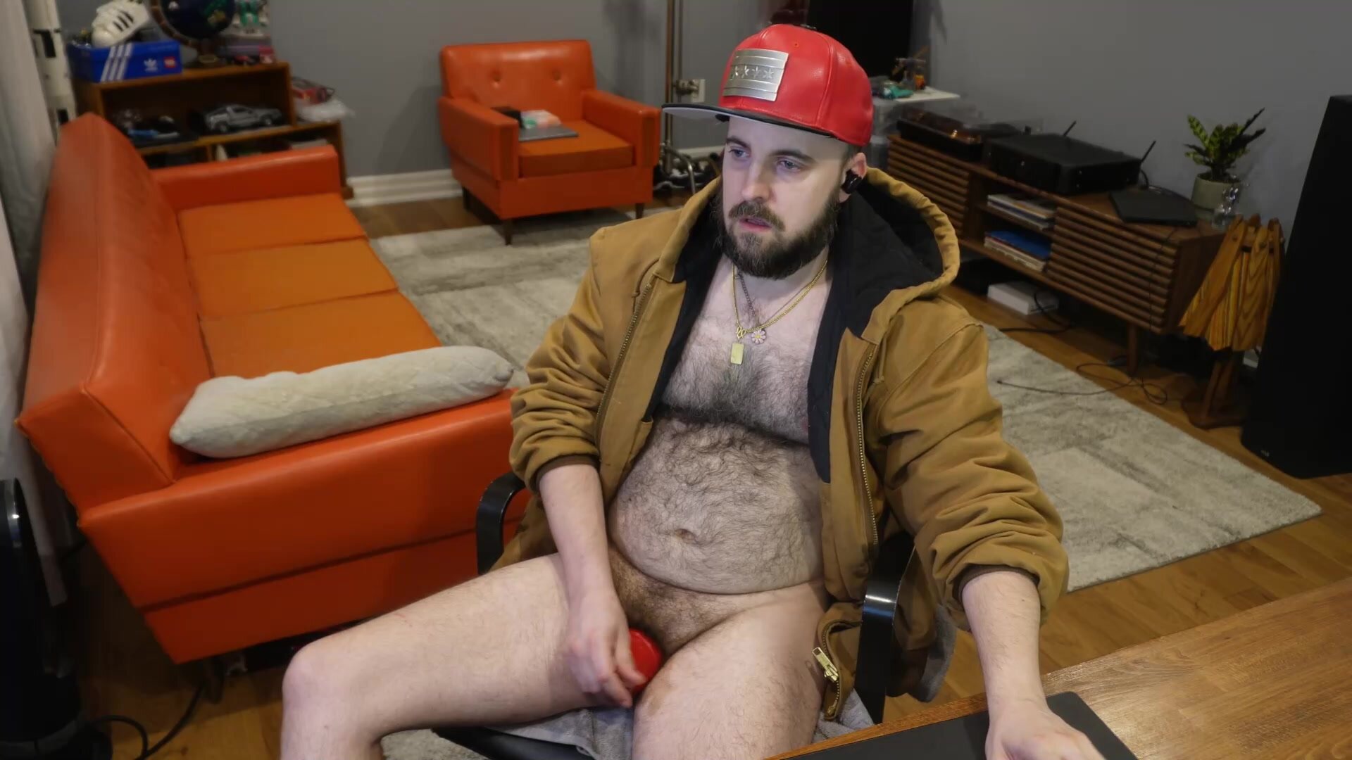 Hairy Guy Small Cock Cums
