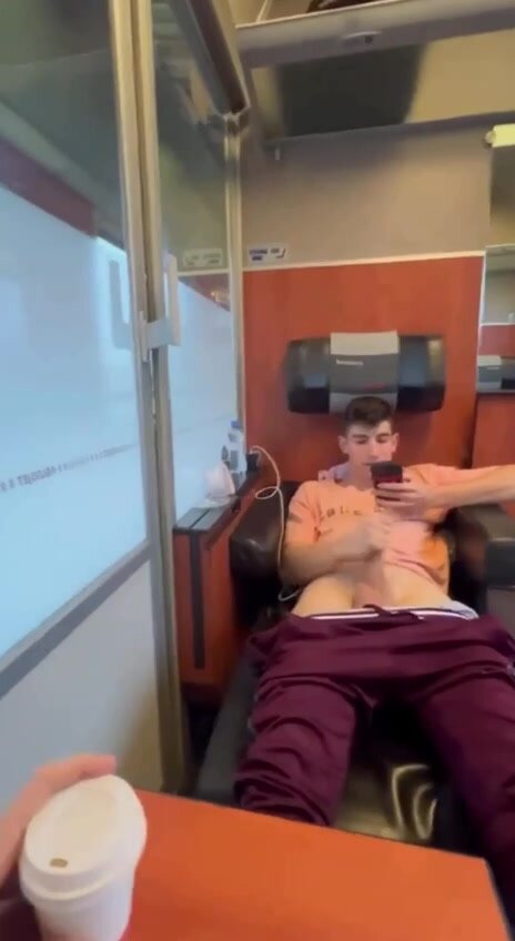 wanking on a train ride