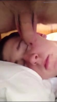 Str8 sleeping lad gets t bagged