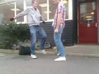 Kicked in the balls 12 times