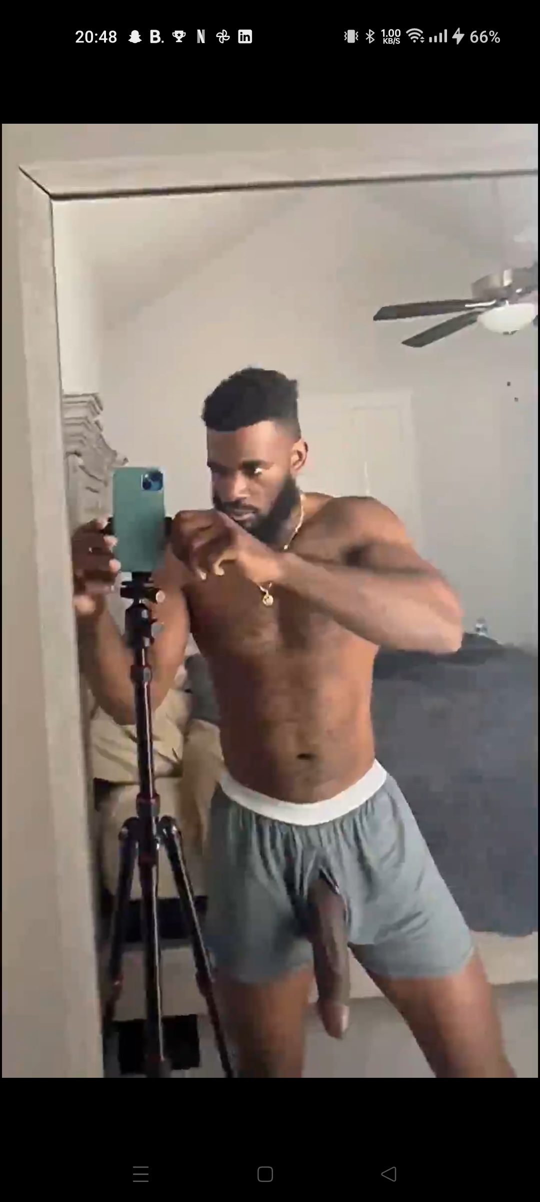 Black god wanks his horsegod