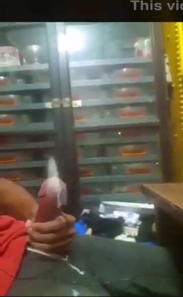 Latino guy cums huge