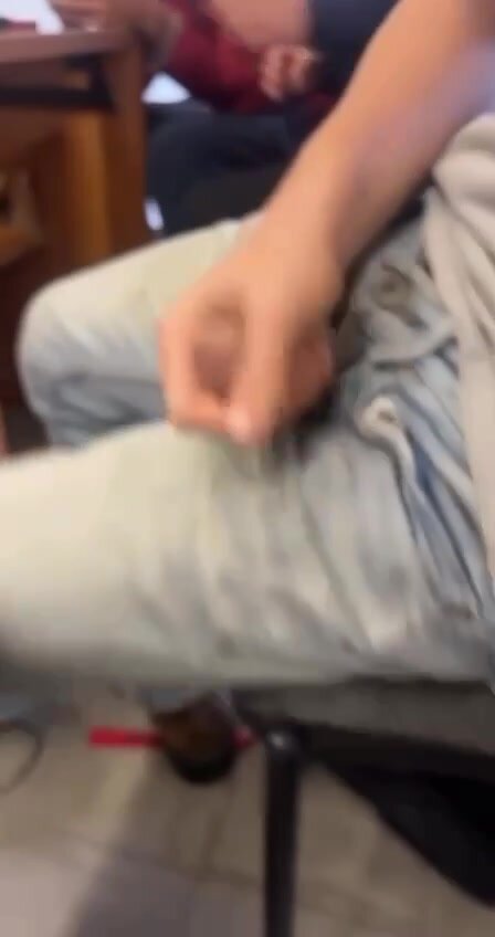 Showing his cock in school