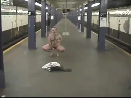 Gay subway amateur office