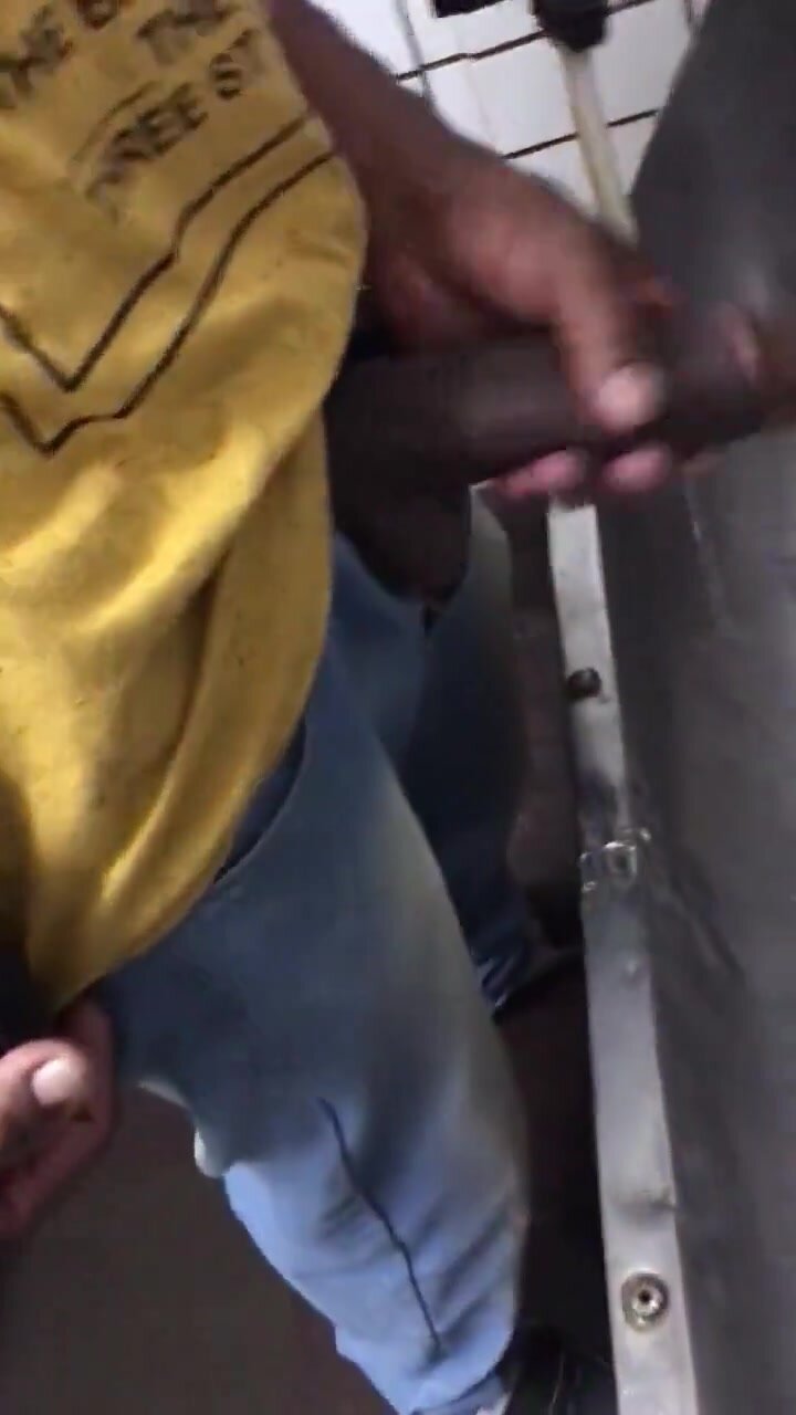 urinal hard cock
