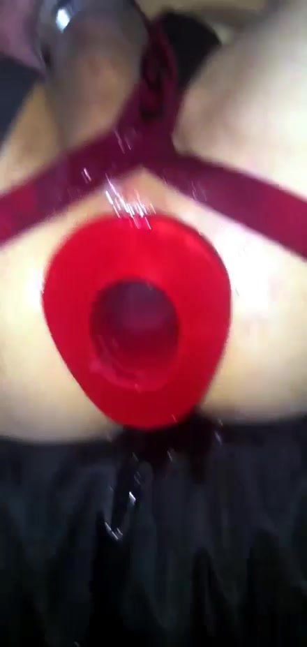 Locktober24 - Caged sluthole getting what it needs!