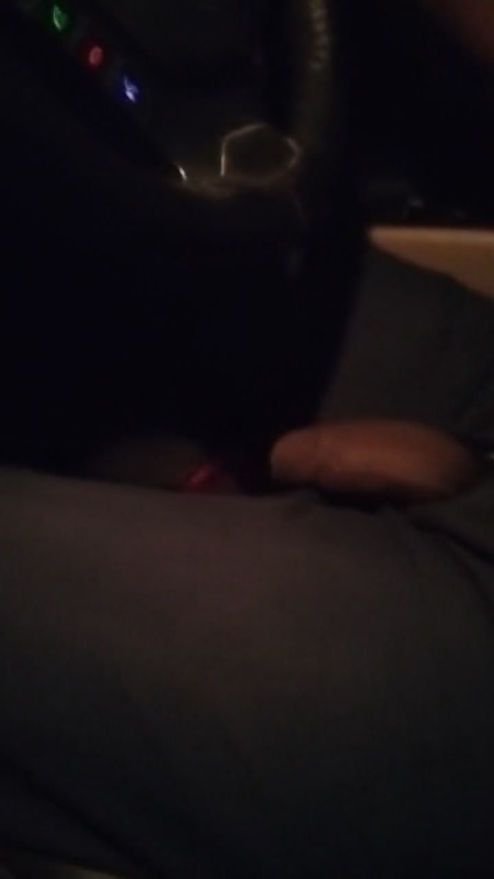 Playing with an uncut cock