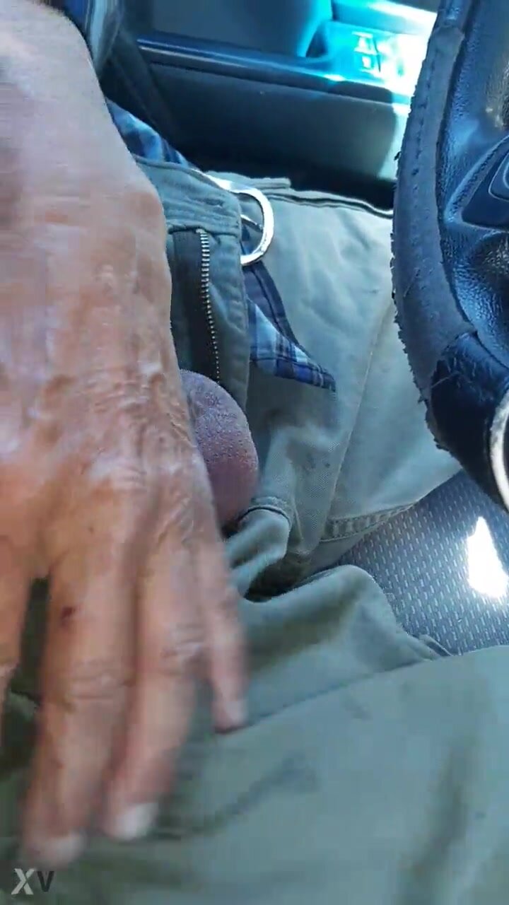 Cumshot in the truck