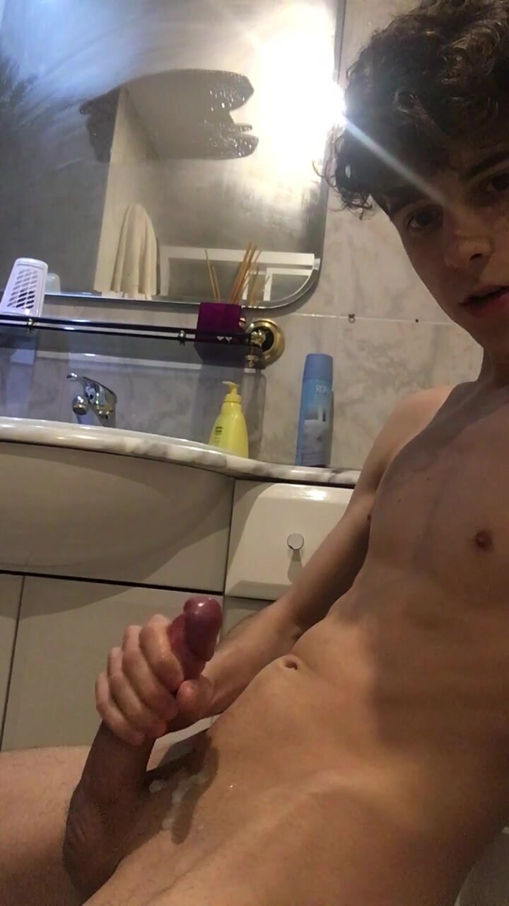 Skinny boy and his big cock
