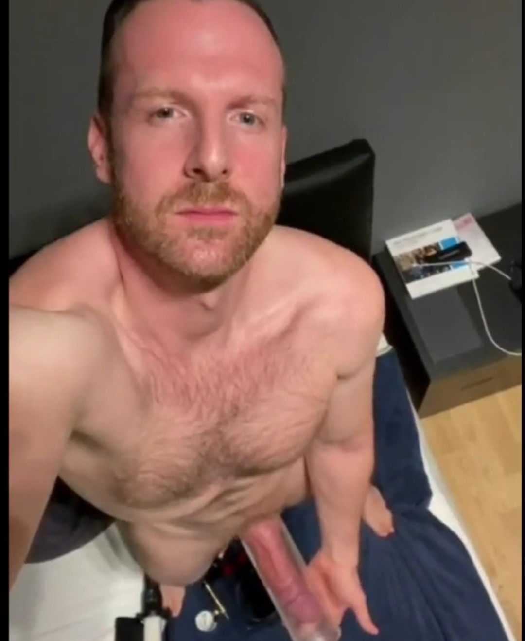 Pumping up monster cock