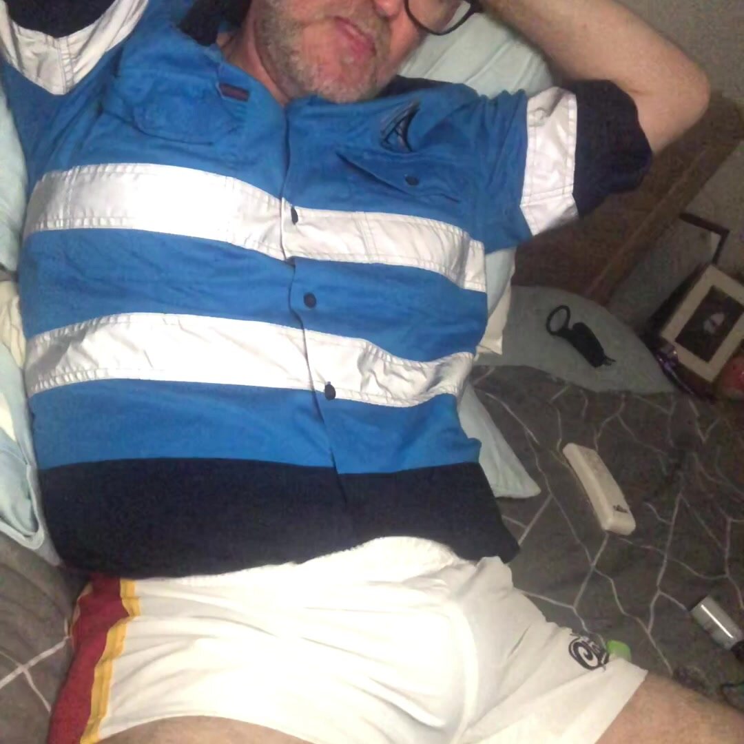 Watching porn in Footy Shorts