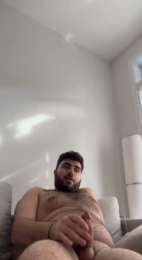 Stupid gooner faggot jerks till he cums