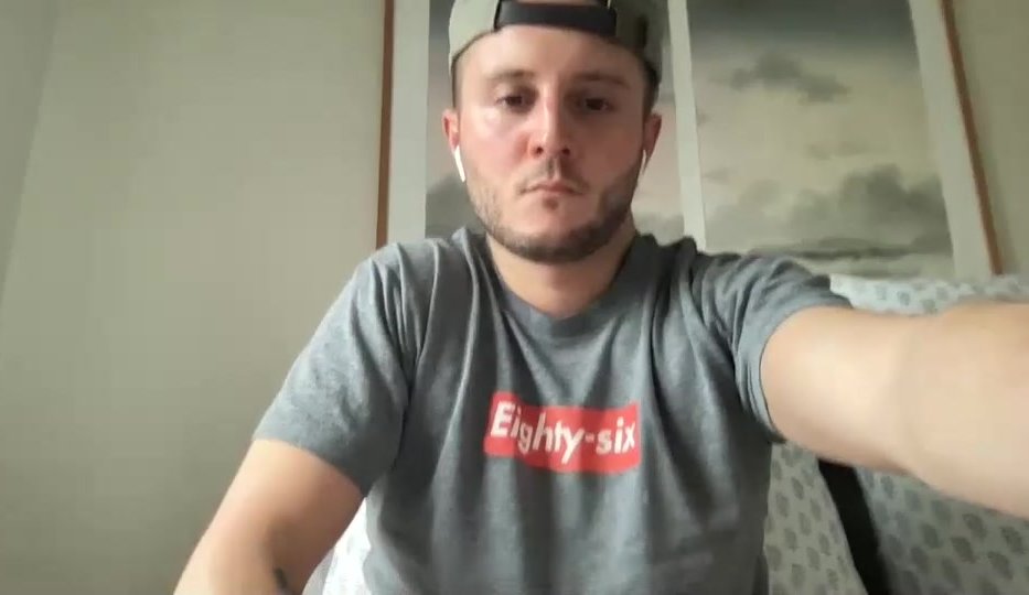White Hunk Shows Off Cock And Ass