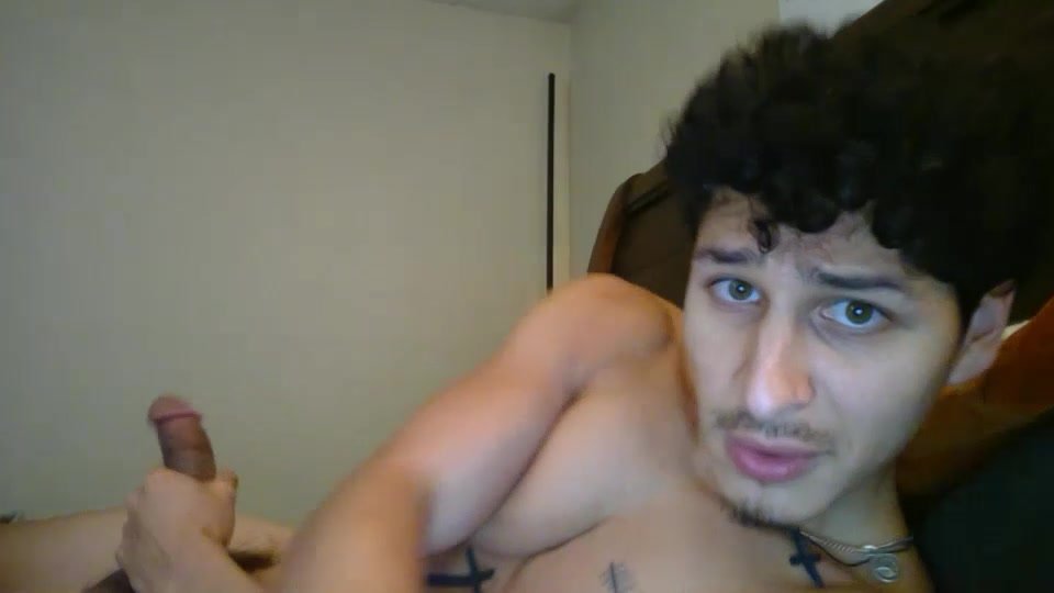 Puerto Rican Stud Cums On Himself