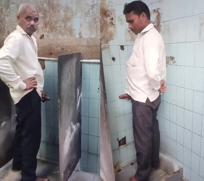Desi Gay Cruising in Public Urinals