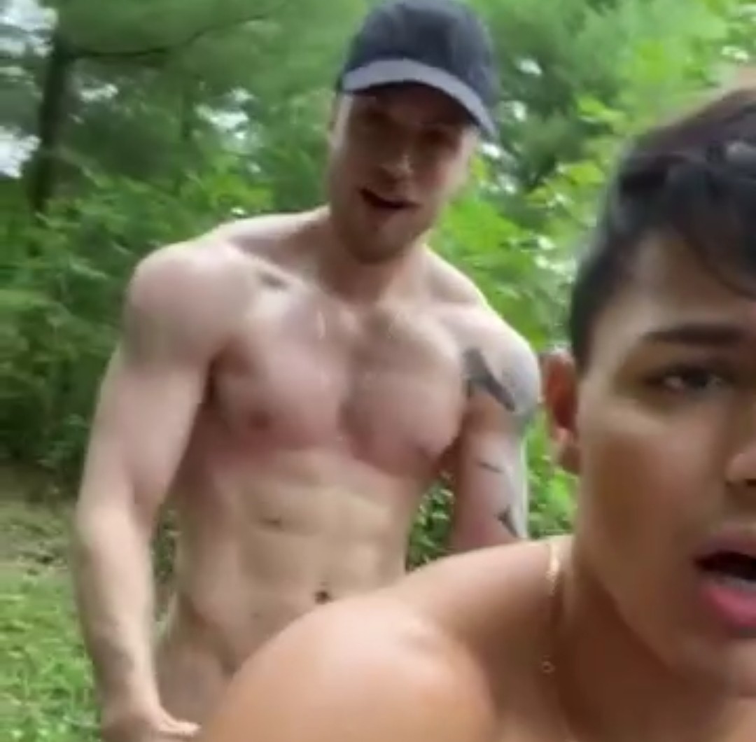 Straight redneck friend fucks me in the woods