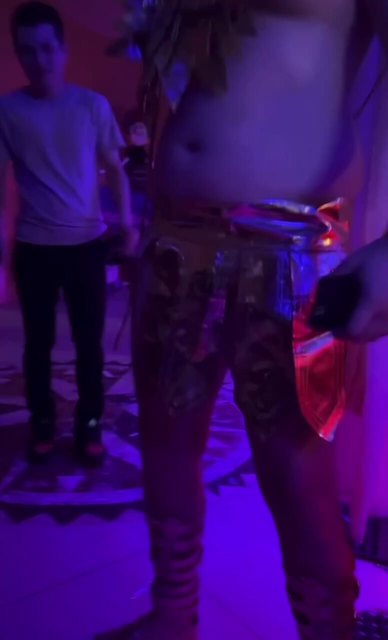 Chubby Latino gladiator