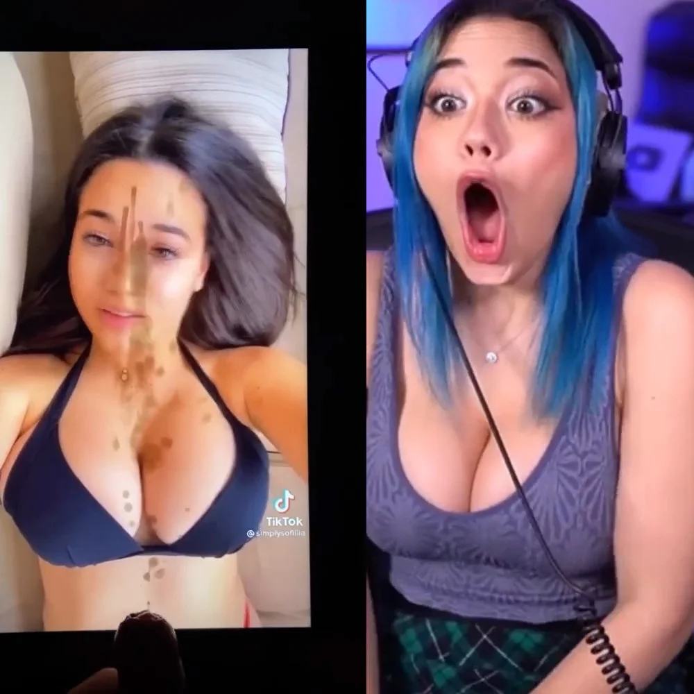 Sofia reacts to cum tributes - ThisVid.com em inglês