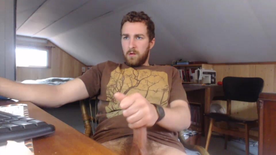 Bushy Canadian Guy Cums Before Work
