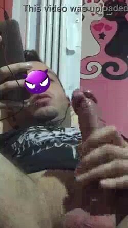 Gozando de dente pro espelho