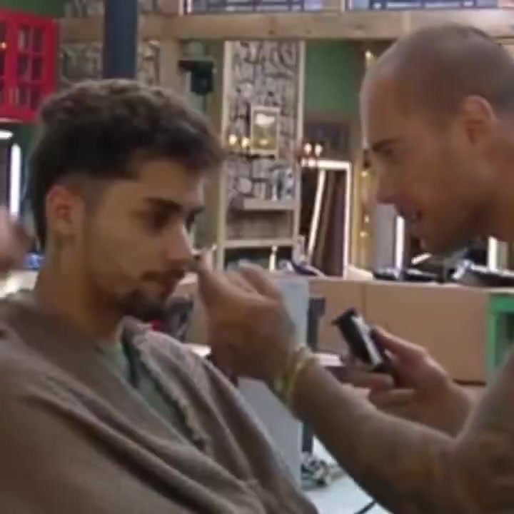 The farm - having hair cutted a