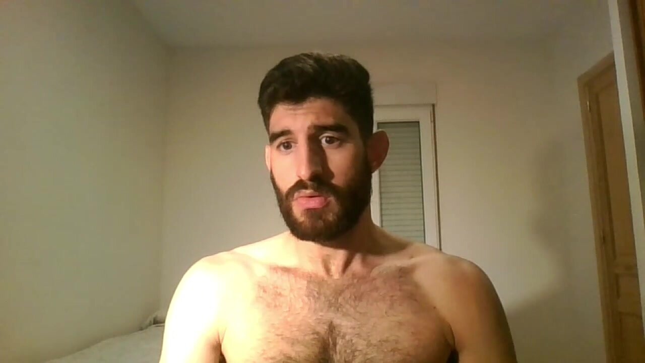 Spanish hairy boy cums