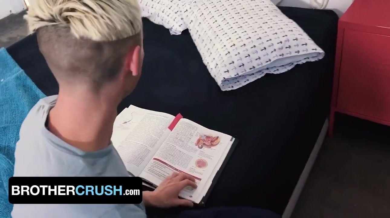 Perv Stepbro teache Young Stepbro about DICK