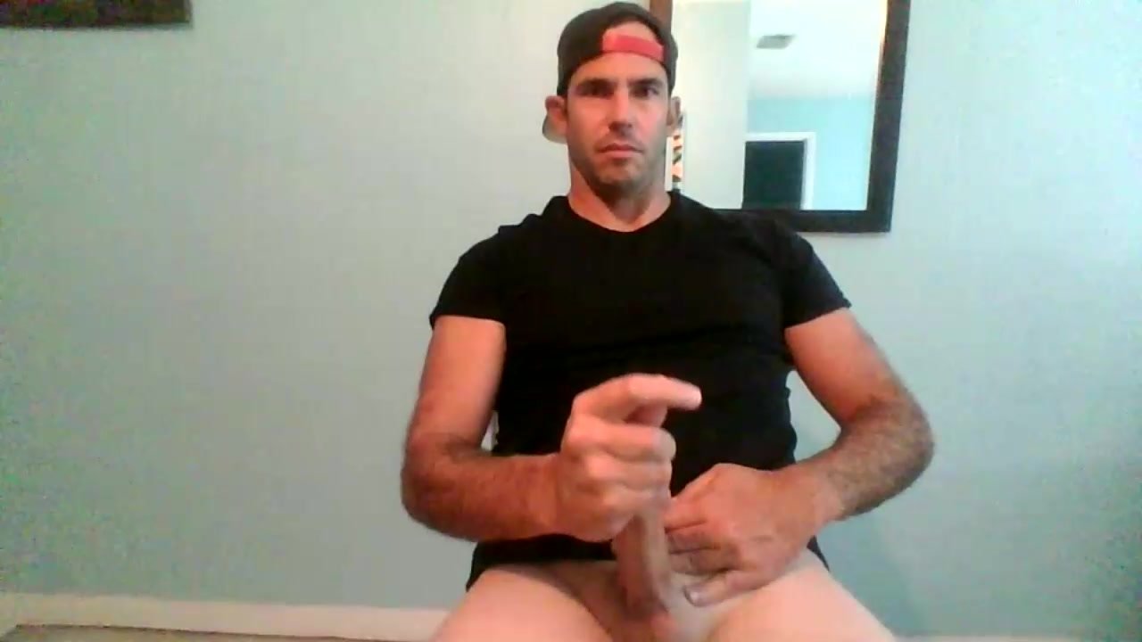 White Guy Jerks Out A Load On His Hand