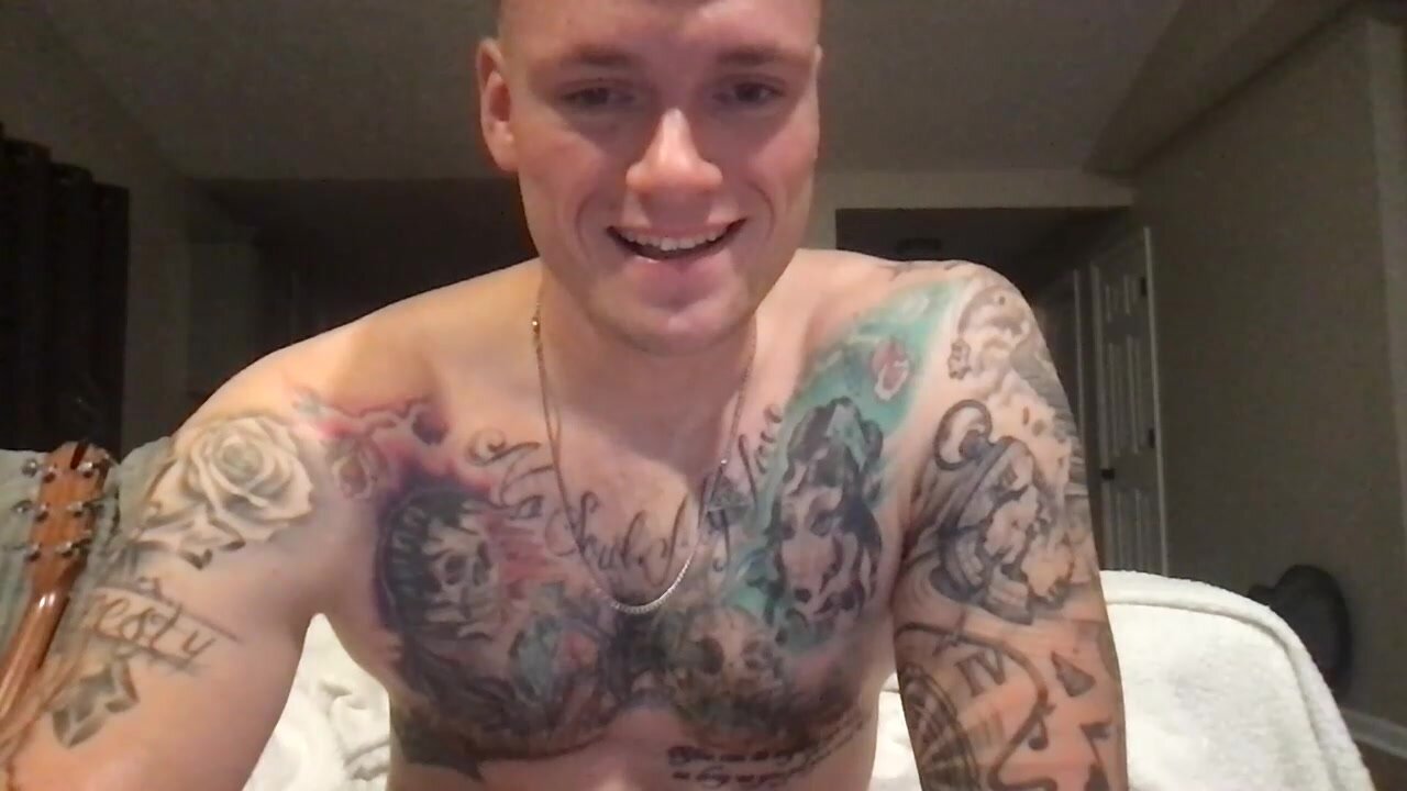 Tatted Norwegian Shows Off His Hole