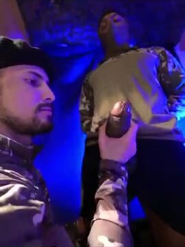Soldier sucks bbc